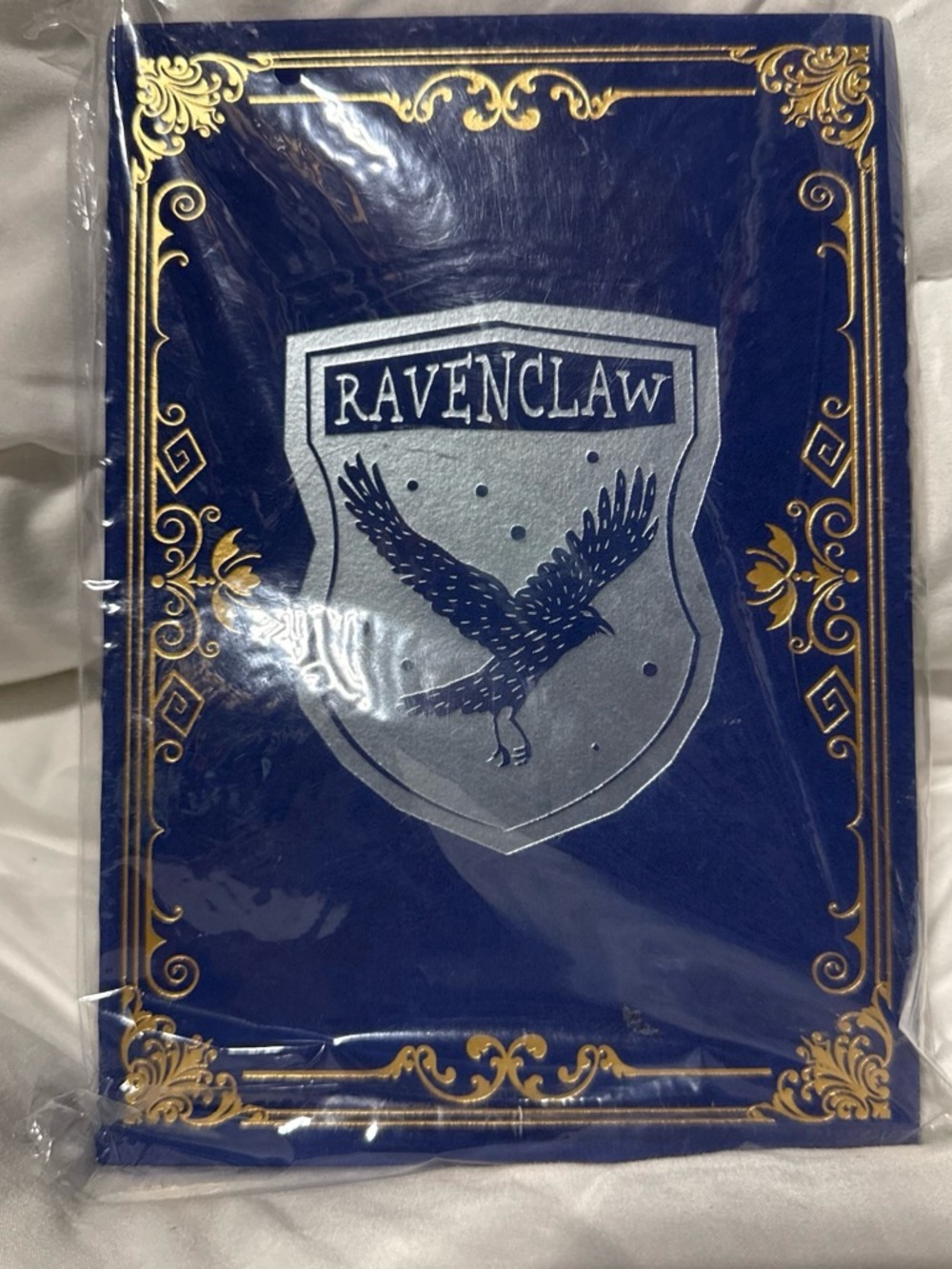 Ravenclaw Hardcover Notebook in Deep Blue with Silver Crest